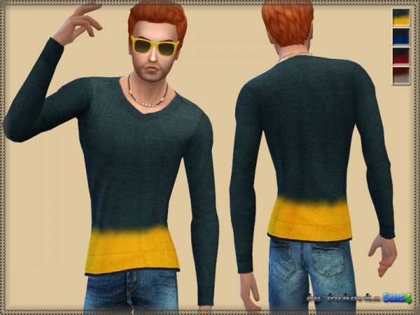  The Sims Resource: Sweater Fuzzy Strip by bukovka