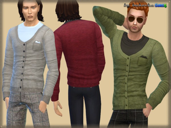 The Sims Resource: Jersey Cardigan by Bukovka • Sims 4 Downloads