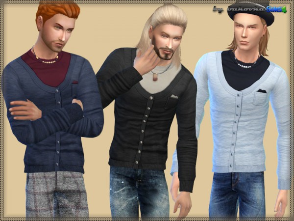  The Sims Resource: Jersey Cardigan by Bukovka