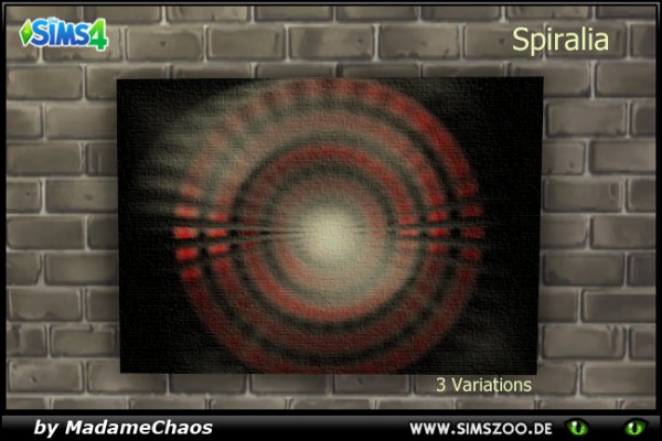  Blackys Sims 4 Zoo: Spiralia paintings by MadameChaos