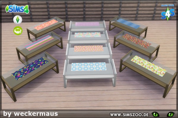  Blackys Sims 4 Zoo: Outdoor coffe table by weckermaus