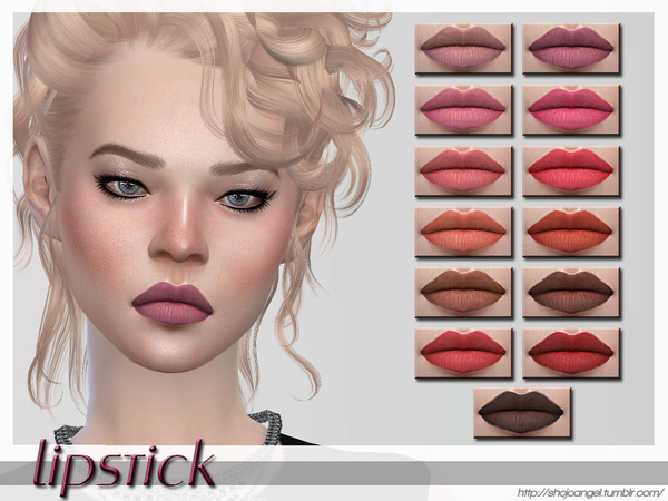  The Sims Resource: Lips Set 27 by Shojo Angel