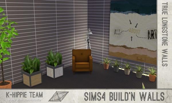  Mod The Sims: 7 Longstone Walls   Natural Tone   volume 1 by Blackgryffin