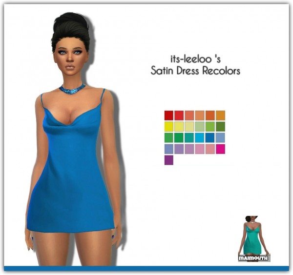  Simsworkshop: Satin Dress Recolors by maimouth