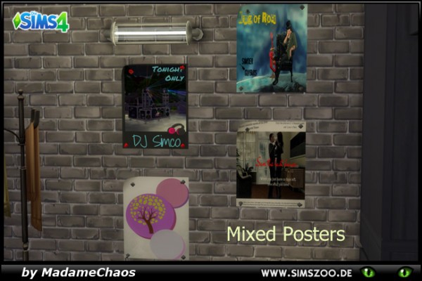 Blackys Sims 4 Zoo: Mixed Posters by MadameChaos