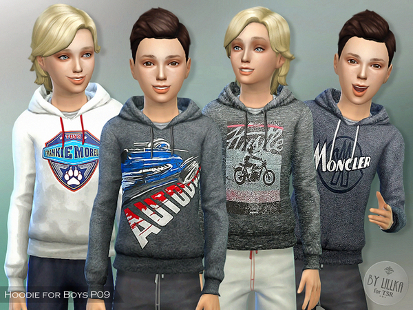  The Sims Resource: Hoodie for Boys P09 by lillka