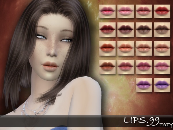  The Sims Resource: Lips 99 by Taty