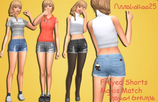  Simsworkshop: Match Shorts by Annabellee25