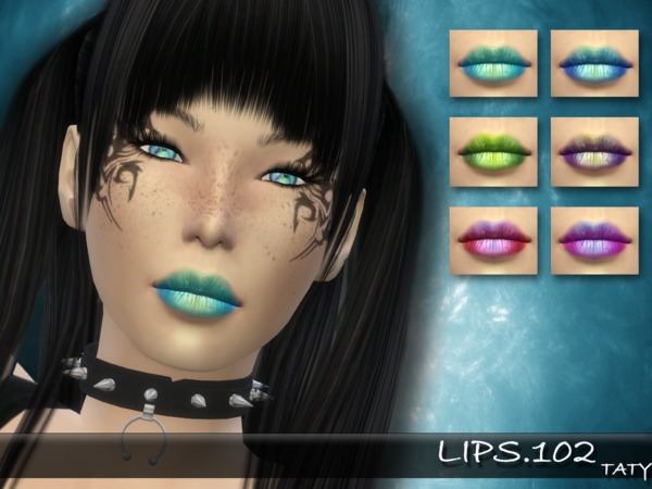  The Sims Resource: Lips 102 by taty