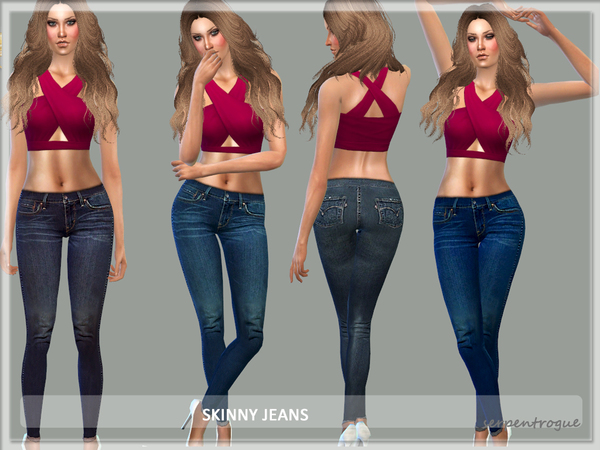  The Sims Resource: Skinny Jeans by Serpentrogue