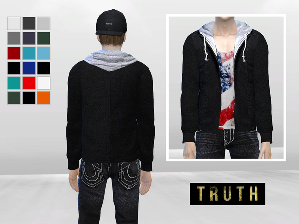  The Sims Resource: King Royce Hooded Jacket by McLayneSims