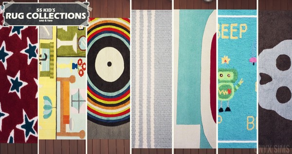  Onyx Sims: Kids Rug Collection No.1 & No.2