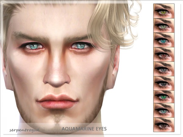  The Sims Resource: Aquamarine eyes by Serpentrogue