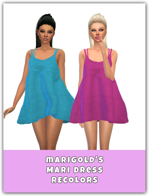  Simsworkshop: Mari Dress Recolors by Maimouth