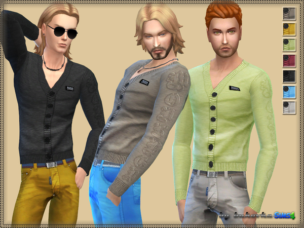  The Sims Resource: Cardigan & V neck by Bukovka
