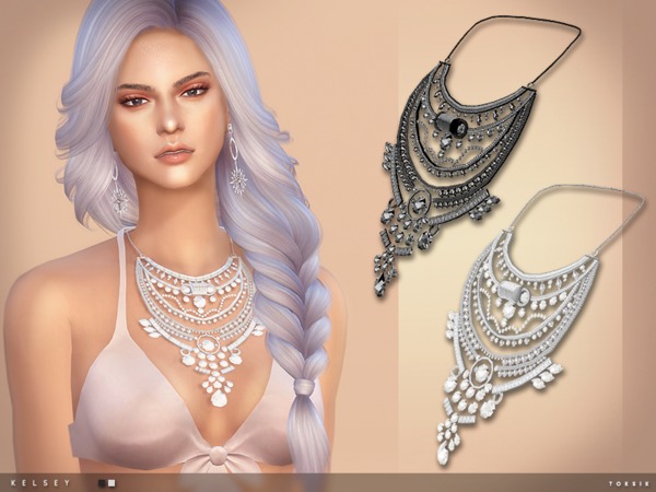  The Sims Resource: Kelsey Necklace by toksik