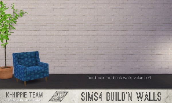  Mod The Sims: 7 Brick Walls   Hard Colours   volume 6 by Blackgryffin