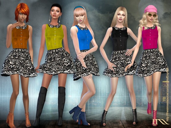  The Sims Resource: Avery Dress by EsyraM