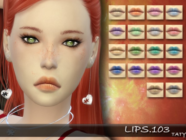  The Sims Resource: Lips 103 by Taty
