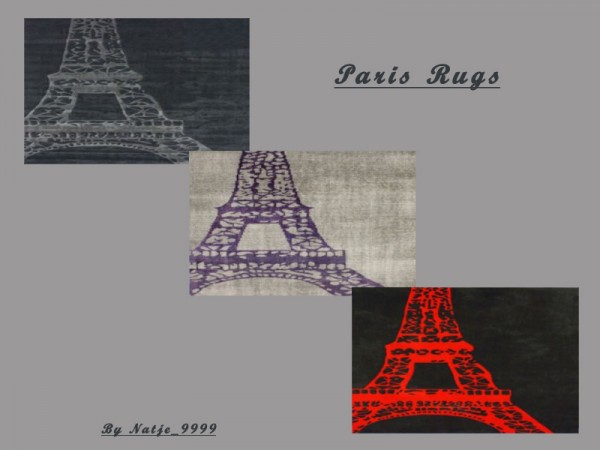  Mod The Sims: NuLoom Inspired Paris Rugs by barbiedoll9999