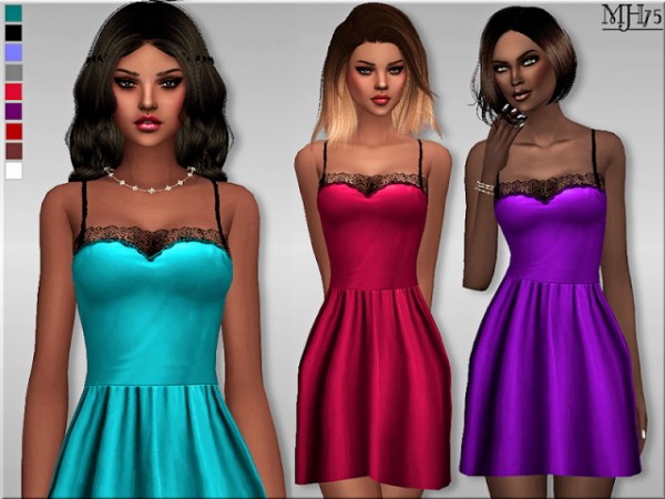 Sims Addictions: Silk And Lace Dress by Margies Sims
