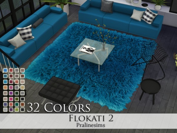  The Sims Resource: Flokati 2 rugs by Pralinesims