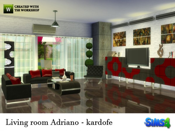  The Sims Resource: Living room Adriano by Kardofe
