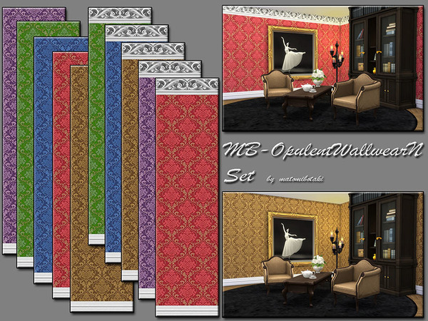  The Sims Resource: Opulent Wall wear N