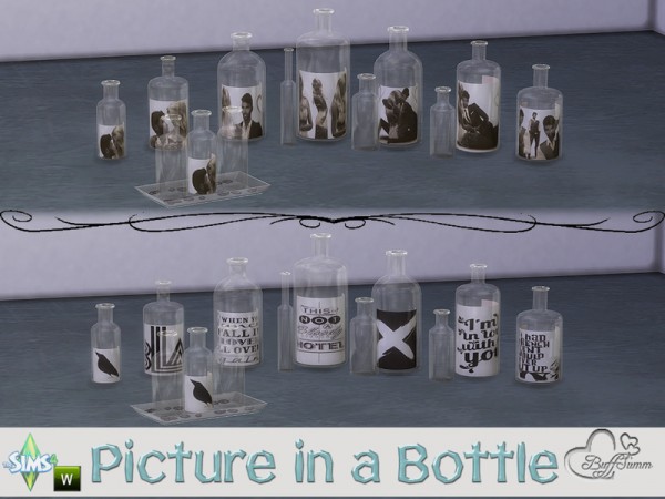  The Sims Resource: Picture in a Bottle by BuffSumm