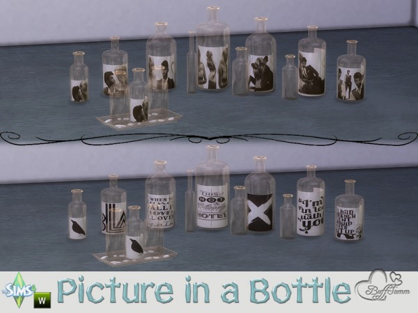  The Sims Resource: Picture in a Bottle by BuffSumm