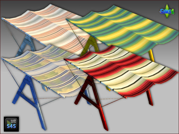  Arte Della Vita: A beachset including chair and canopy in 4 colors