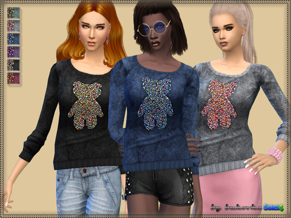  The Sims Resource: Sweater Bear by Bukovka