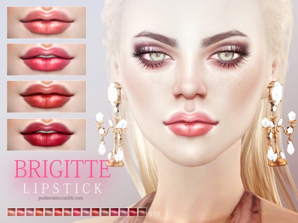  The Sims Resource: Brigitte Lipstick N70 by Pralinesims
