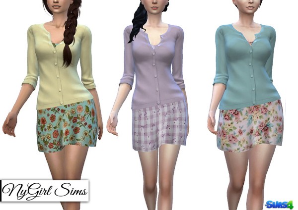  NY Girl Sims: Sundress with Cardigan Sweater