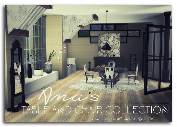  Sims 4 Designs: SIP Table and Chair Collection