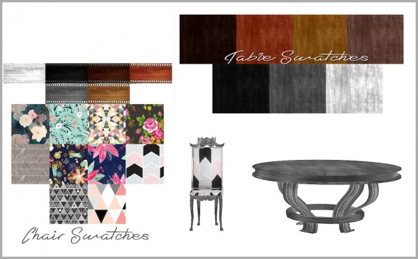  Sims 4 Designs: SIP Table and Chair Collection