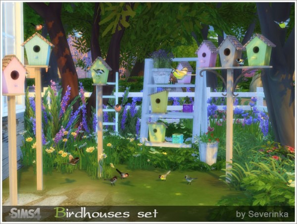  Sims by Severinka: Birdhouses set