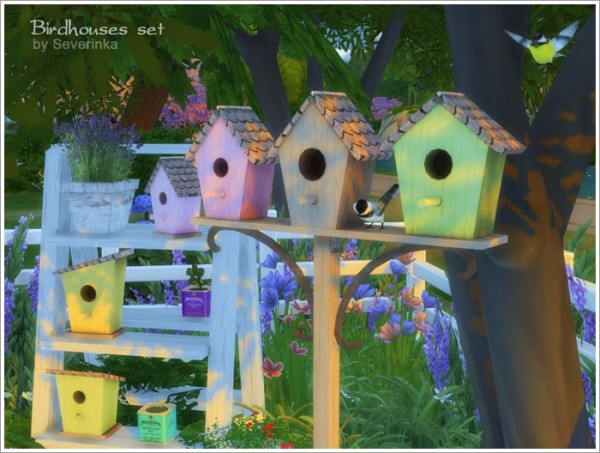  Sims by Severinka: Birdhouses set