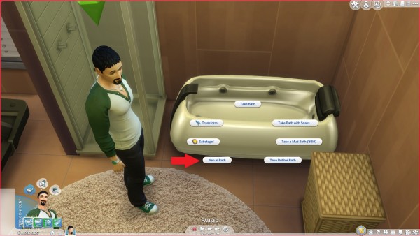  Mod The Sims: Nap In Bath now in bath pie menu by coolspear1