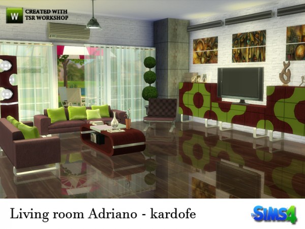  The Sims Resource: Living room Adriano by Kardofe