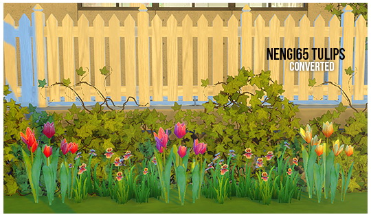  LinaCherie: Nengi65 tulips converted from TS2 to TS4