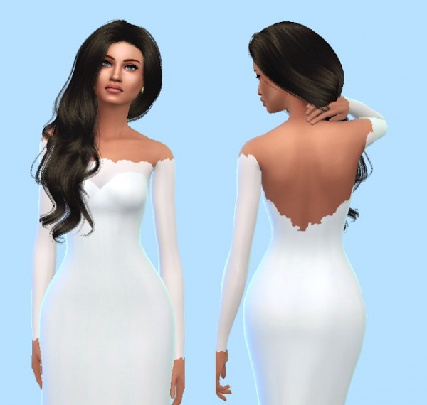  Sims Fashion 01: Satin Wedding Gowns