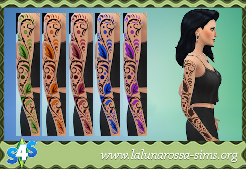  La Luna Rossa Sims: Right Arm Tattoo