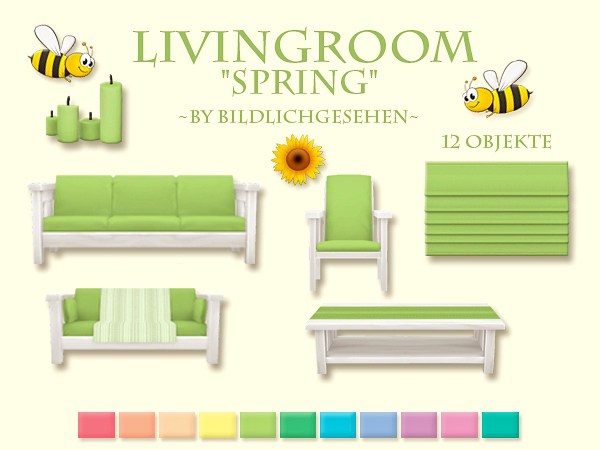  Akisima Sims Blog: Livingroom „spring“