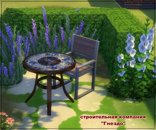  Sims 3 by Mulena: Buffet Garden Mosaic 01