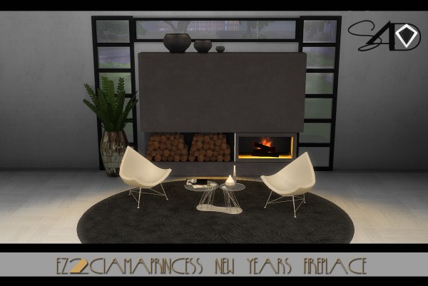  Sims 4 Designs: Fireplace swatches