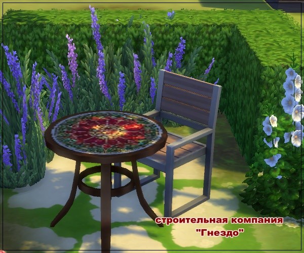  Sims 3 by Mulena: Buffet Garden Mosaic 01
