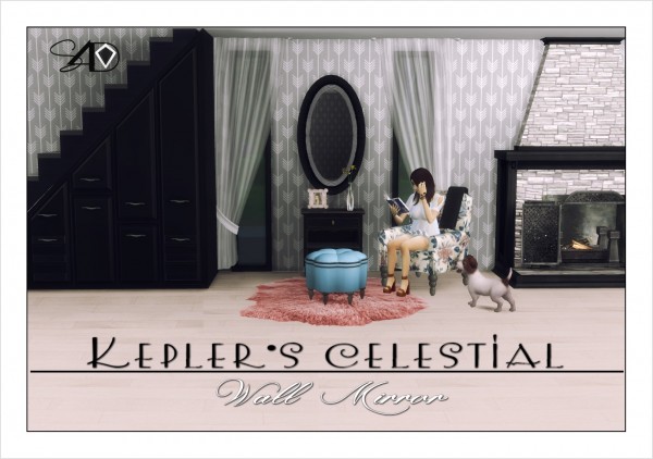  Sims 4 Designs: Keplers Celestial Wall Mirror