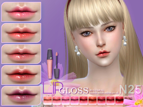  The Sims Resource: Lipstick 25 by S Club