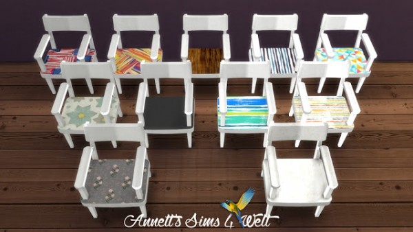  Annett`s Sims 4 Welt: Chairs & Horns Conversion Vintage Set